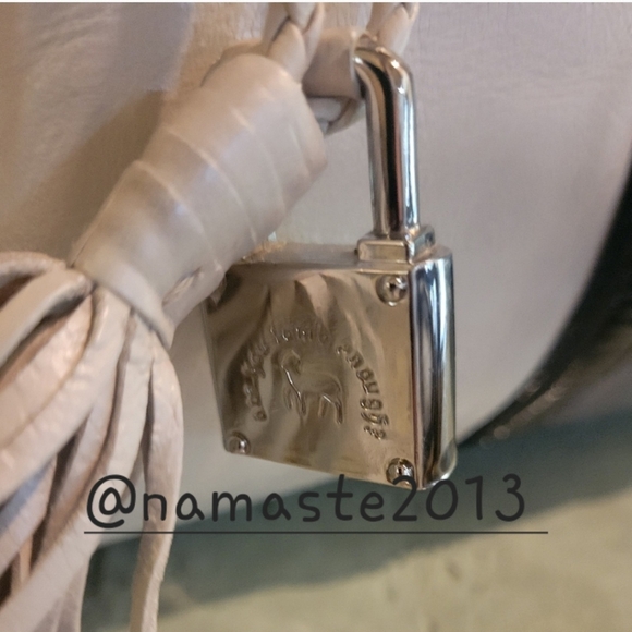 L.A.M.B. by Gwen Stefani Leather Frosted Satchel Luxury Designer Handbag #544 - Picture 8 of 15